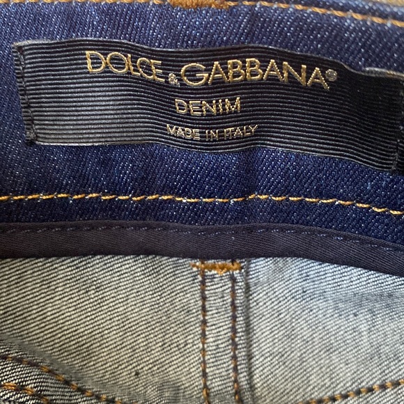 Dolce & Gabbana Italy 50 XXL 14 pink gold jacquard jeans NWT $1345 - Picture 8 of 11